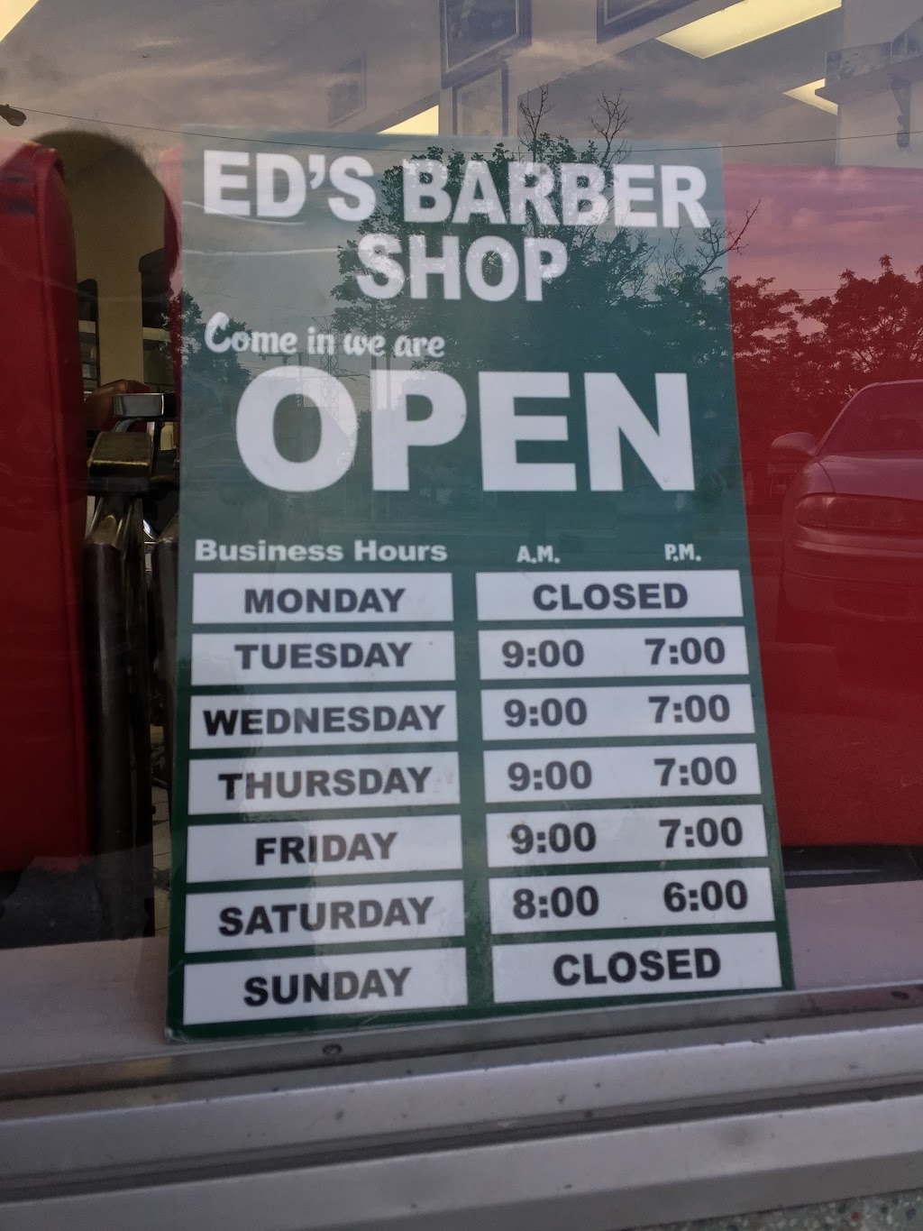 EDs Barber Shop | 3852 Bloor St W, Etobicoke, ON M9B 1L1, Canada