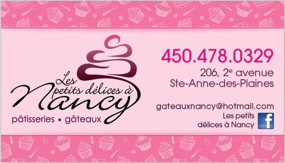 Les petits délices à Nancy | 206 2e Av, Sainte-Anne-des-Plaines, QC J0N 1H0, Canada | Phone: (450) 478-0329