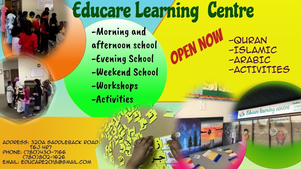 Educare Learning Centre Corp | 320A Saddleback Rd NW, Edmonton, AB T6J 4R7, Canada | Phone: (780) 430-7166