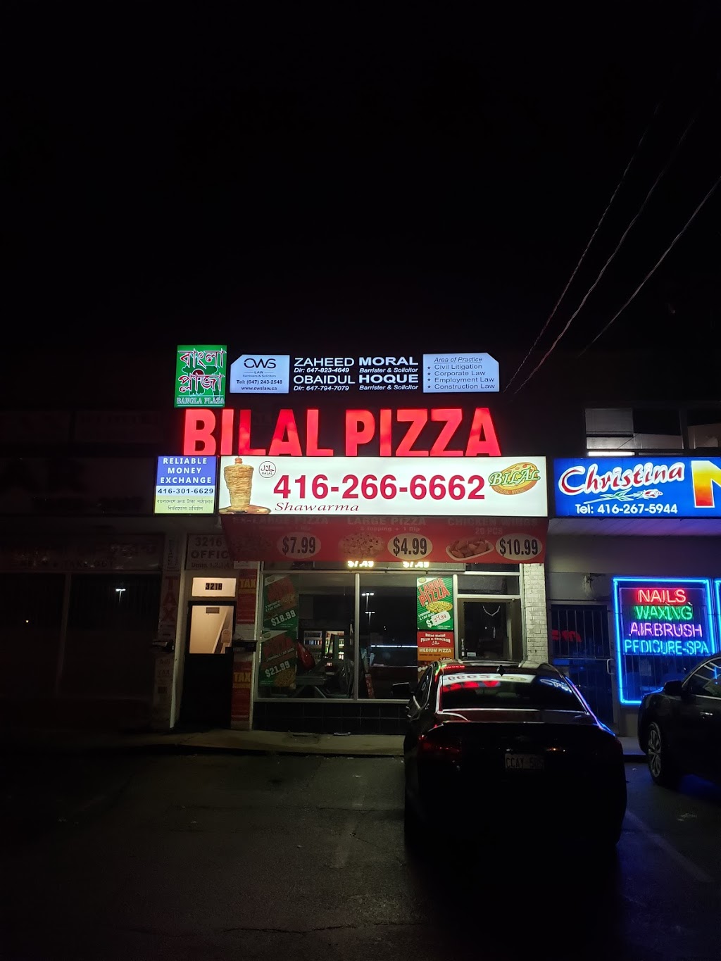 Bilal Pizza | Next to Premium Sweet, 3218 Eglinton Ave E, Scarborough, ON M1J 2H7, Canada | Phone: (416) 266-6662