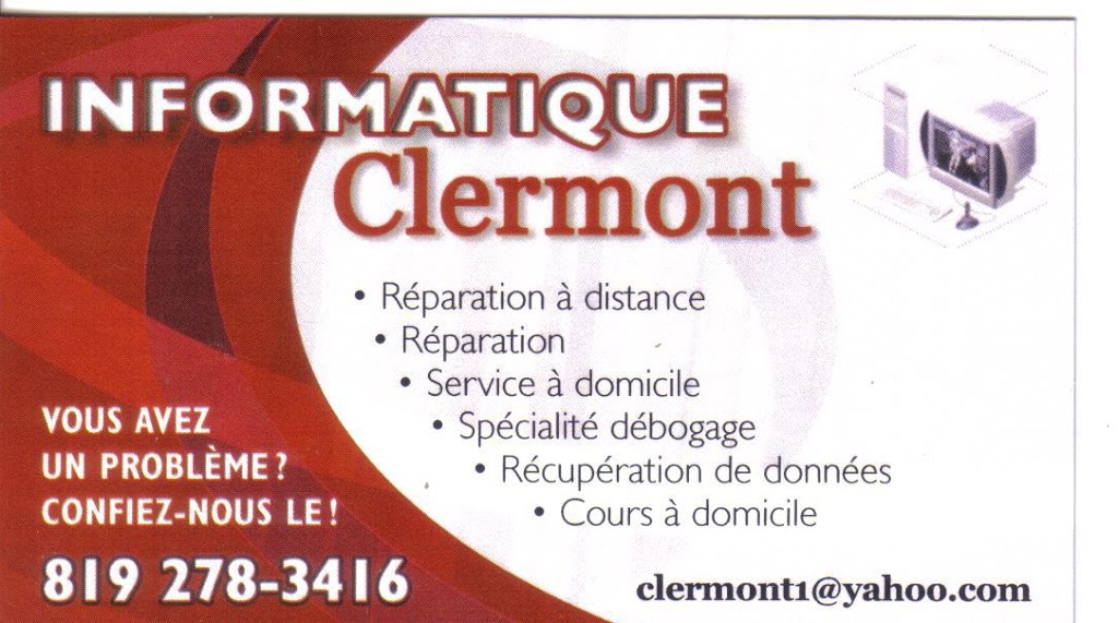 Informatique Clermont | 2145 Rue des Grèbes, Nominingue, QC J0W 1R0, Canada | Phone: (819) 278-3416