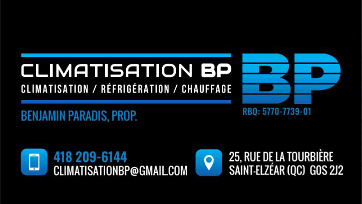 Climatisation BP Inc : Climatisation, réfrigération et chauffage | 25 Rue de la Tourbière, Saint-Elzéar, QC G0S 2J2, Canada | Phone: (418) 209-6144