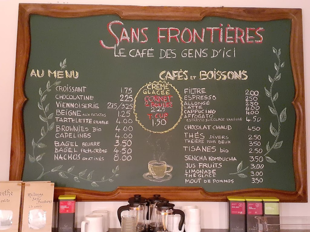 Café Sans Frontières | 450 Chem. Bradley, Saint-Armand, QC J0J 1T0, Canada | Phone: (450) 590-0167