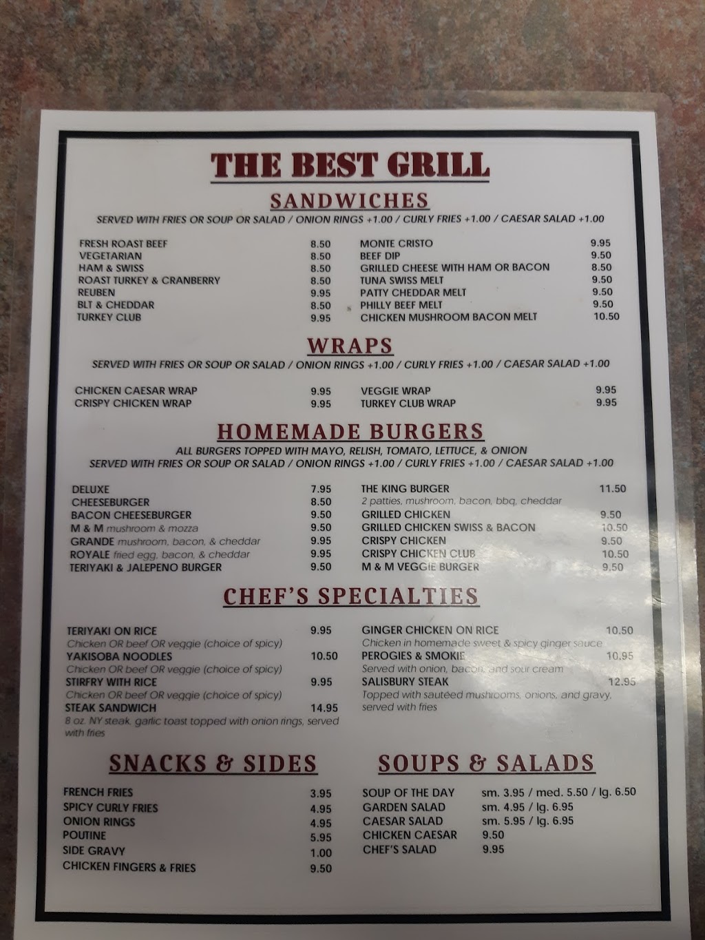 The Best Grill | 20740 Mufford Crescent, Langley City, BC V2Y 1N9, Canada | Phone: (604) 533-9600