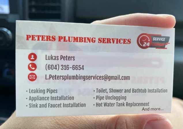 Peters Plumbing Services | 11405 Jesperson Rd, Chilliwack, BC V2P 6H5, Canada | Phone: (604) 316-6654