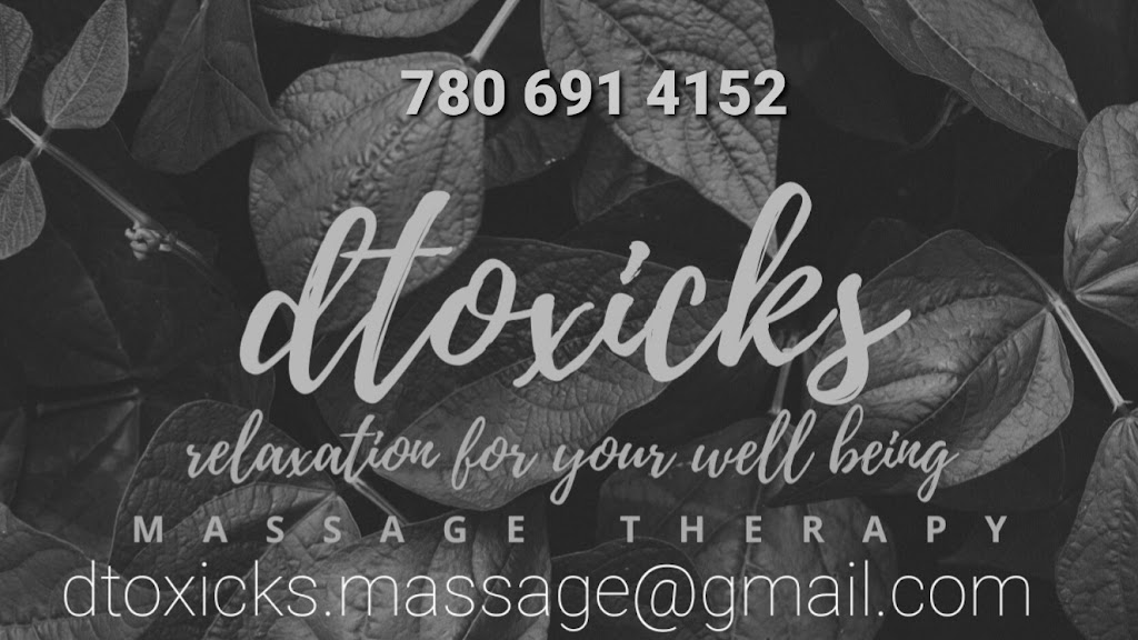 Dtoxicks massage therapy | 20011 18 Ave NW, Edmonton, AB T6M 0Y1, Canada | Phone: (780) 691-4152