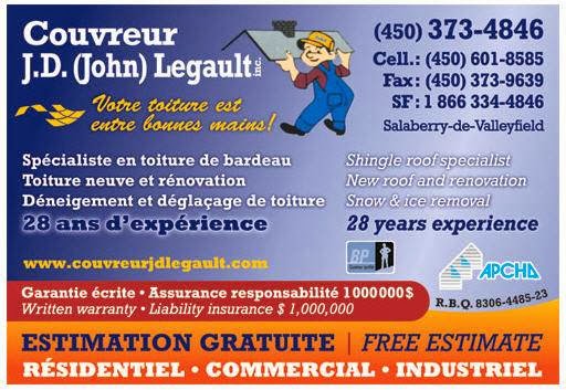 Couvreur J D Legault | 694 Avenue de Grande Île, Salaberry-de-Valleyfield, QC J6S 3N7, Canada | Phone: (450) 373-4846