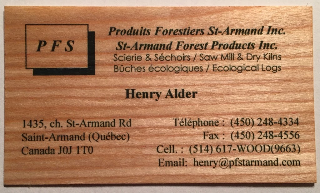 Produits Forestiers St-Armand Inc | 1435 Chem. de Saint-Armand, Saint-Armand, QC J0J 1T0, Canada | Phone: (450) 248-4334