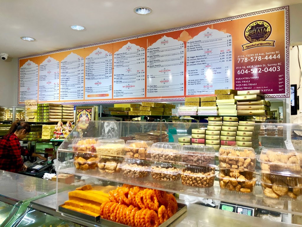 Original Bhaia Sweet Shop And Restaurant | 15299 68 Ave, Surrey, BC V3S 2C1, Canada | Phone: (778) 578-4444