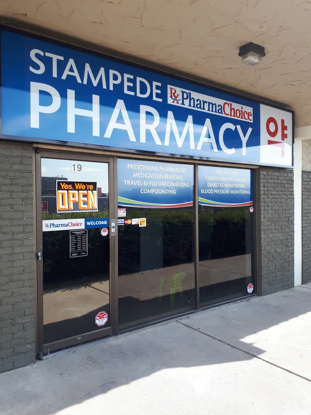 Stampede Pharmacy | 19, 3616-52 Ave NW., Calgary, AB T2L 1V9, Canada | Phone: (403) 460-4646