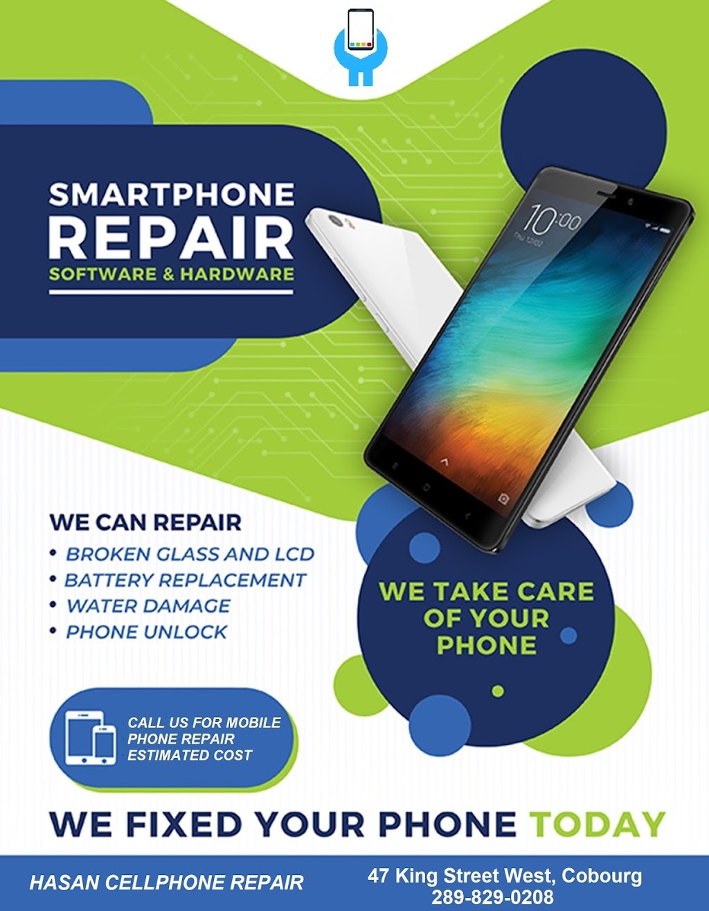 Hasan Cell Phone Repair | Buy & Sell store, 47 King St W, Cobourg, ON K9A 2M1, Canada | Phone: (289) 829-0208