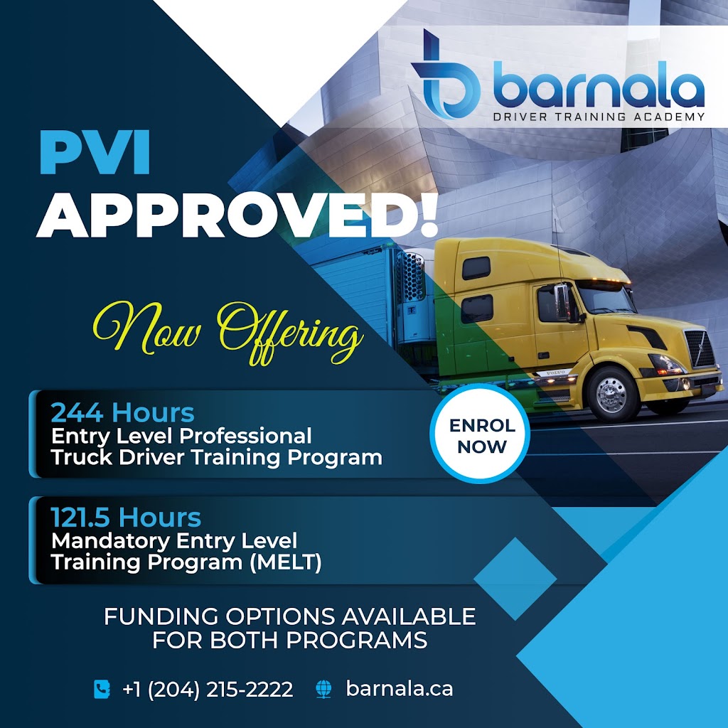 Barnala Driver Training Academy | 10 Industrial Rd, Saint Andrews, MB R1A 3P2, Canada | Phone: (204) 215-2222