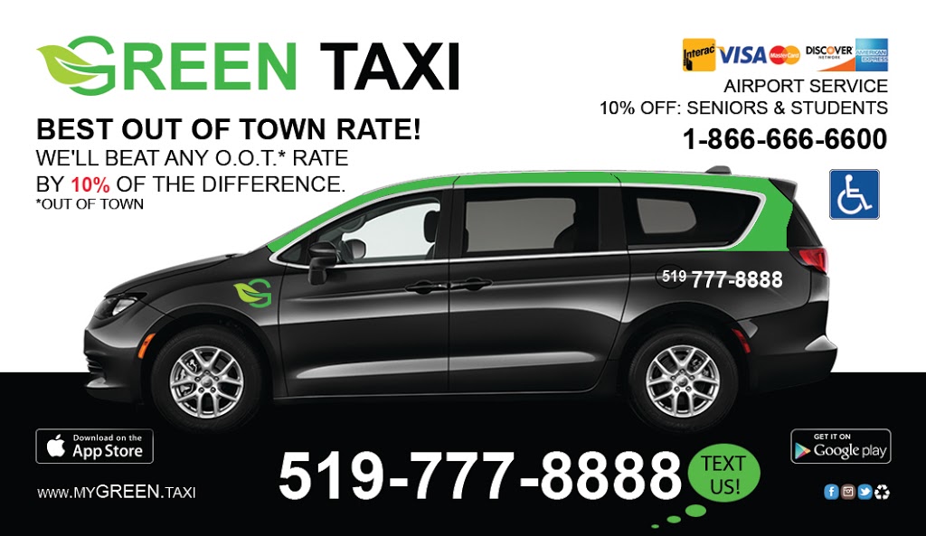 GREEN TAXI | 2069 Rollingacres Dr, London, ON N5X 0A8, Canada | Phone: (519) 777-8888