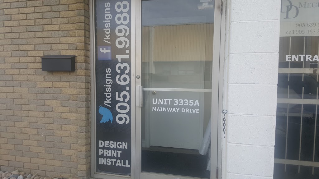 KD Sign Systems Inc | 3335 Mainway, Burlington, ON L7M 1A6, Canada | Phone: (905) 631-9988