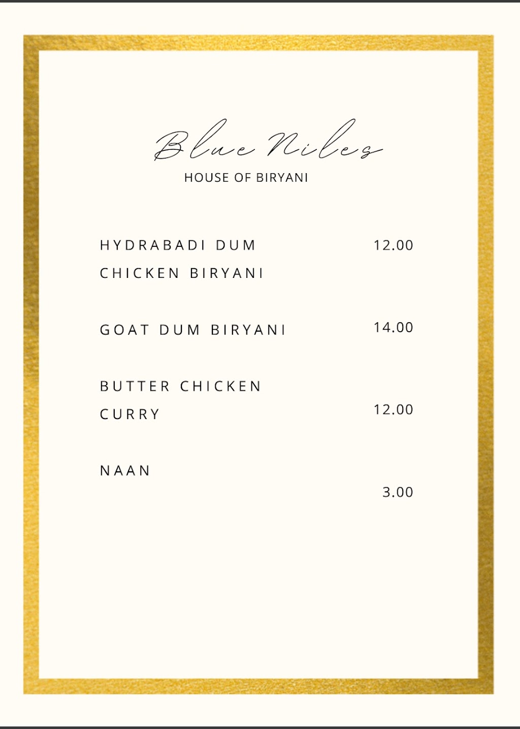 Blue Niles, House of Biryani | 1077 Gordon Ave, West Vancouver, BC V7T 1P7, Canada | Phone: (604) 704-7984