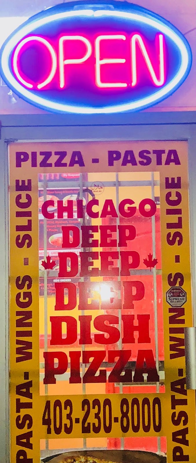 Chicago Deep Dish Pizza | A 3930 32 Street North East, Calgary, AB T1Y 7L9, Canada | Phone: (403) 230-8000