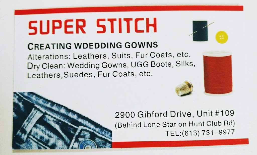 Super Stitch | 2900 Gibford Dr #109, Ottawa, ON K1V 1C3, Canada | Phone: (613) 731-9977