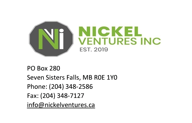 Nickel Ventures Inc. | MB-11, River Hills, MB R0E 1T0, Canada | Phone: (204) 348-2586