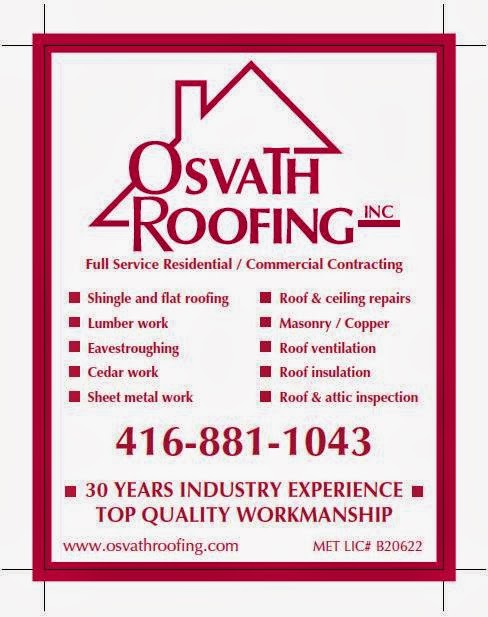 Osvath Roofing Inc. | 49 Deforest Rd, Toronto, ON M6S 1J3, Canada | Phone: (416) 881-1043