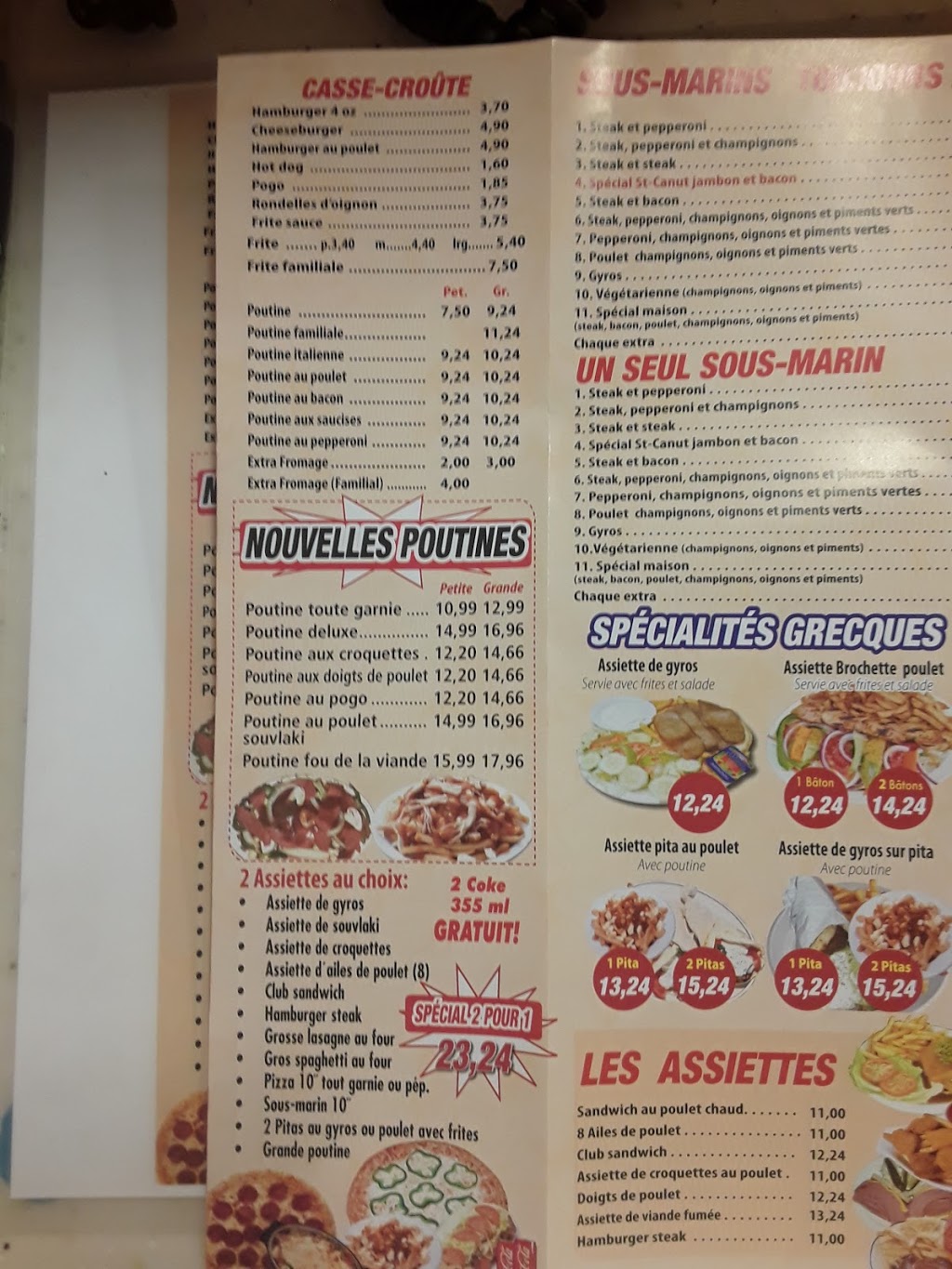 Restaurant Pizza St-Canut | 9955 Boulevard de St Canut, Mirabel, QC J7N 1K1, Canada | Phone: (450) 431-3555