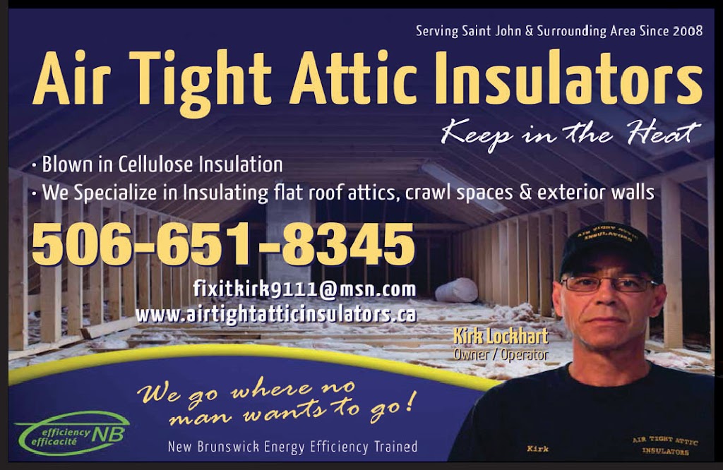 Air Tight Attic Insulators | 337 Rothesay Ave Suite 126, Saint John, NB E2J 2C6, Canada | Phone: (506) 651-8345