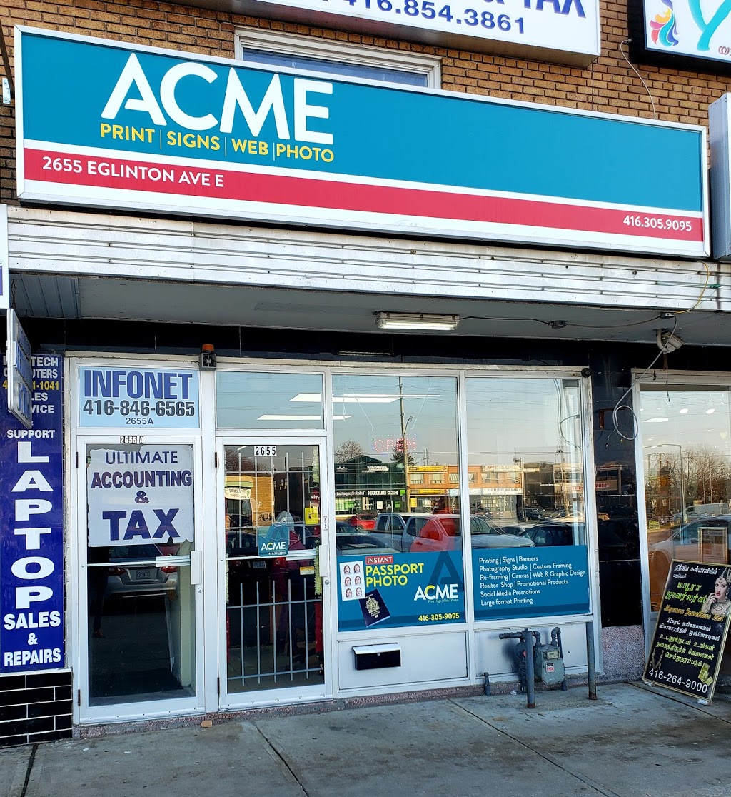 Acme Print, Sign & Photo | 2655 Eglinton Ave E, Scarborough, ON M1K 2S2, Canada | Phone: (416) 305-9095