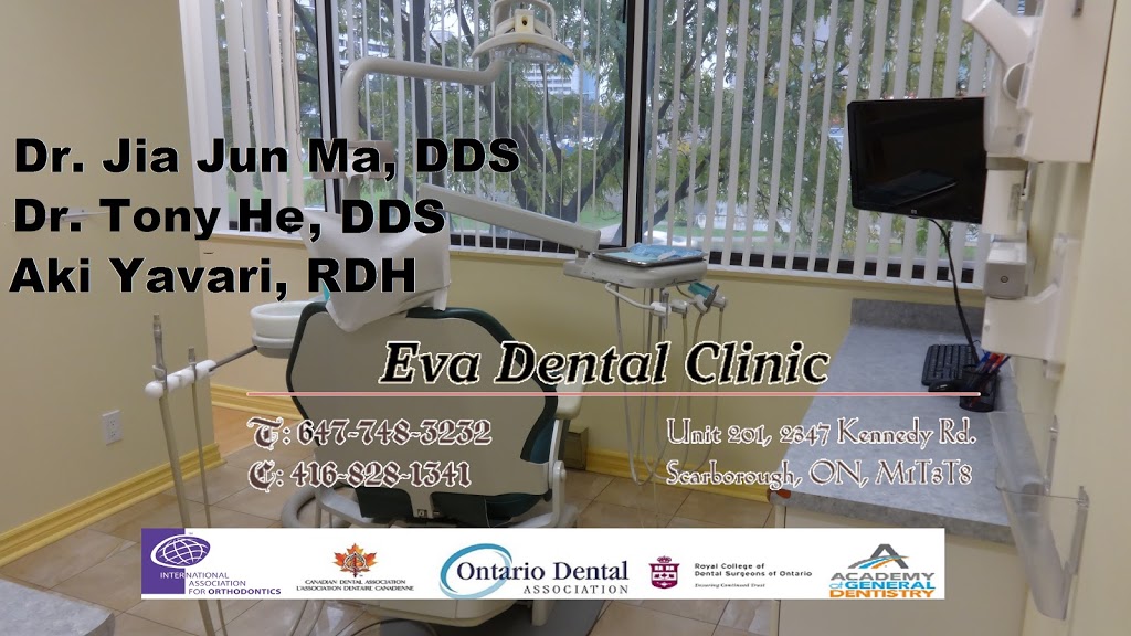 Eva Dental Clinic (Dr. Tony He) | 201-2347 Kennedy Rd, Scarborough, ON M1T 3T8, Canada | Phone: (647) 748-3232