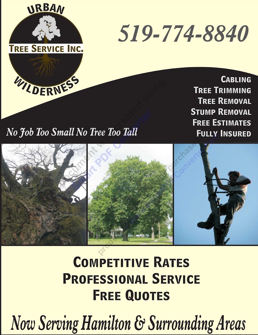 Urban Wilderness Tree Service | 2244 Concession 2 Rd W, Lynden, ON L0R 1T0, Canada | Phone: (519) 774-8840