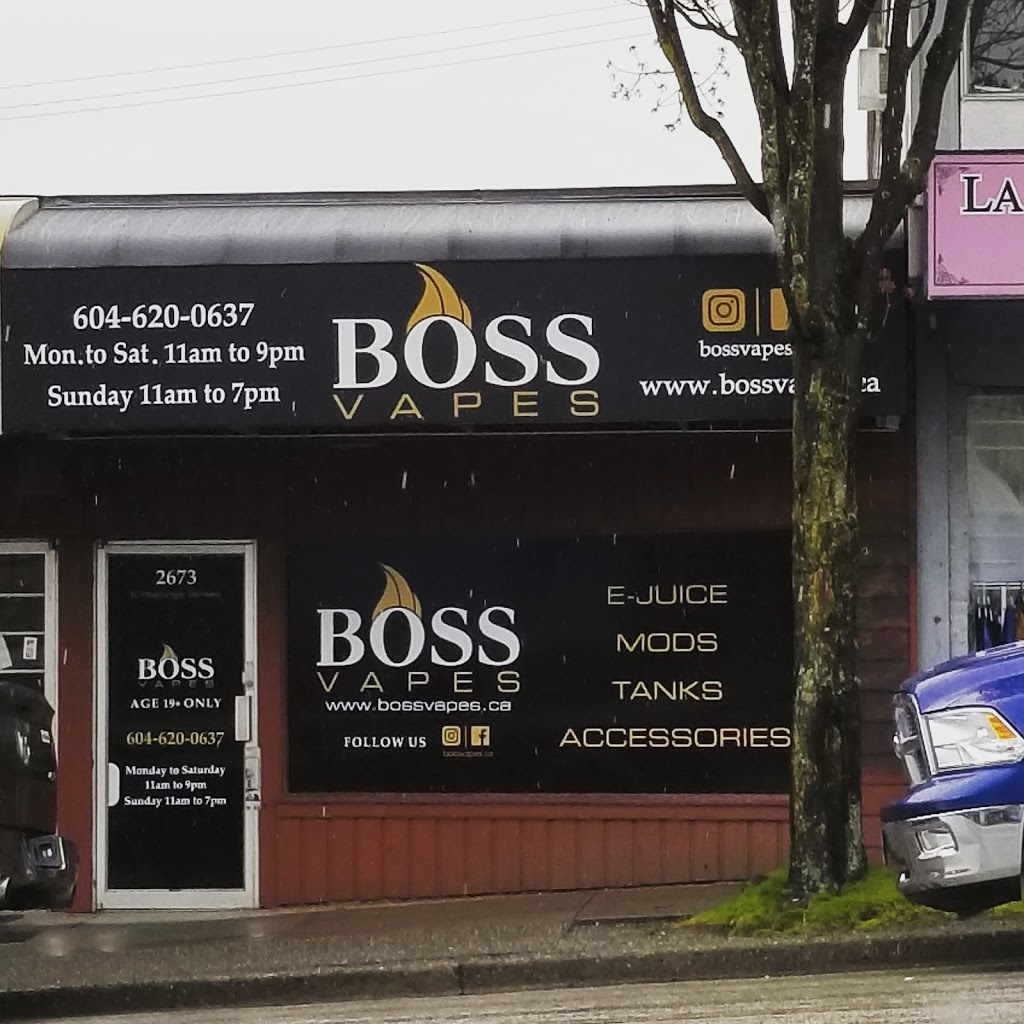 Boss Vapes Hastings - Vape Store | 2673 E Hastings St, Vancouver, BC V5K 1Z5, Canada | Phone: (604) 620-0637