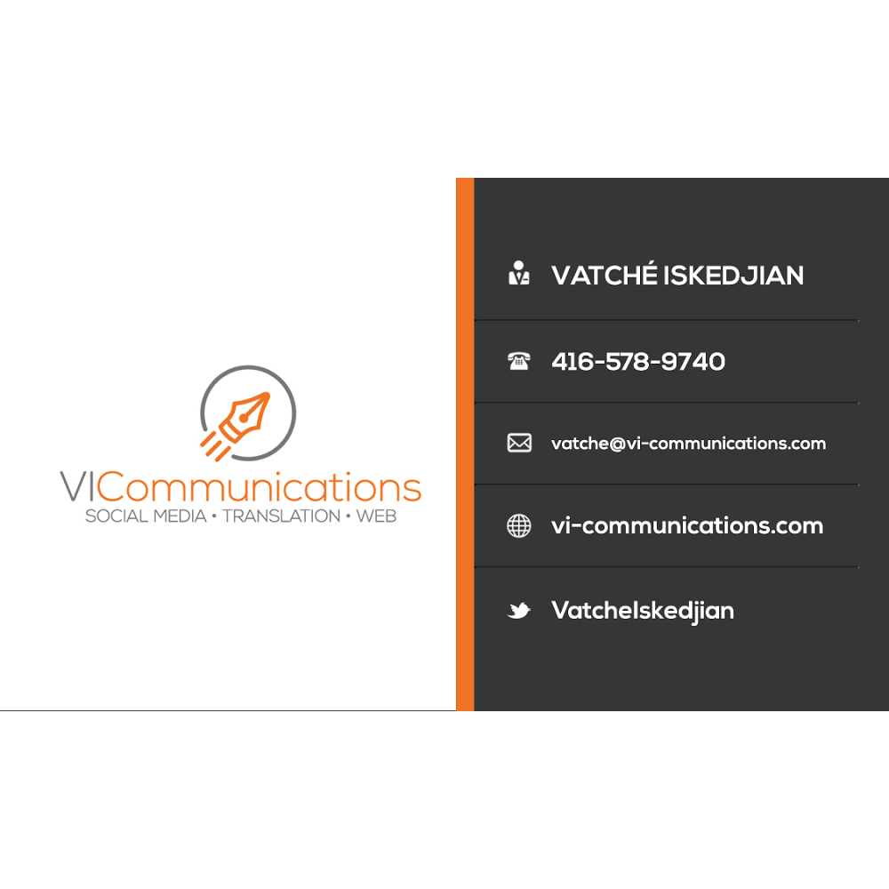 VI Communications | 275 Macpherson Ave #109, Toronto, ON M4V 1A4, Canada | Phone: (416) 578-9740