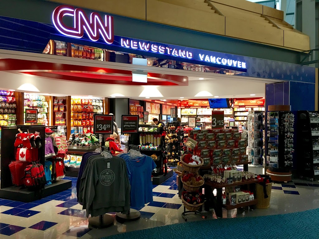 CNN Newsstand Vancouver | 3211 Grant McConachie Way Richmond BC V7B 1M8 Grant McConachie Way, Richmond, BC V7B 1M8, Canada | Phone: (604) 303-3304