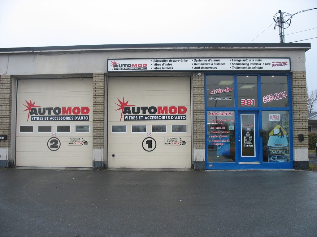 Automod - Vitres et accesoires dauto | 381 Boulevard Richelieu, Richelieu, QC J3L 3R6, Canada | Phone: (450) 658-6904