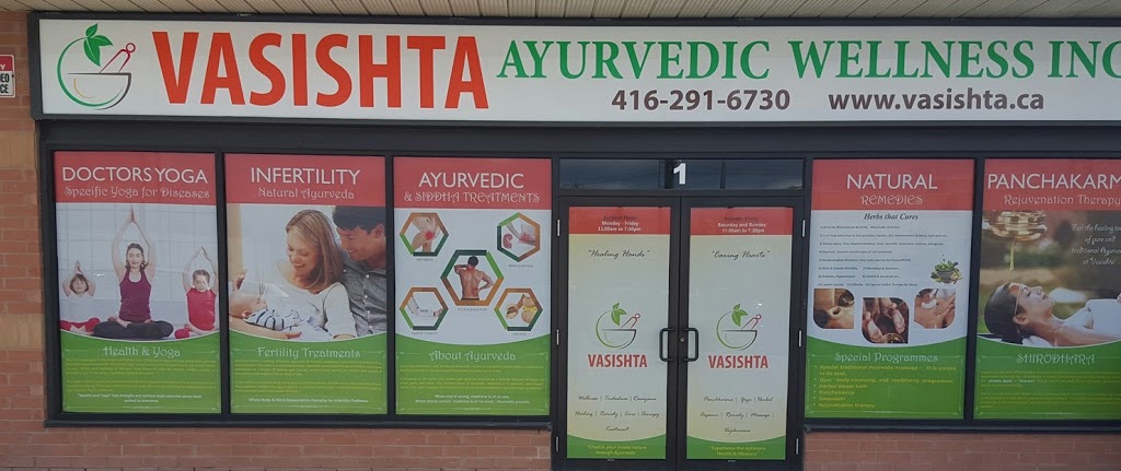 Vasishta Ayurvedic Wellness Inc | 2199 Midland Ave Unit# 1, Scarborough, ON M1P 3E7, Canada | Phone: (416) 291-6730