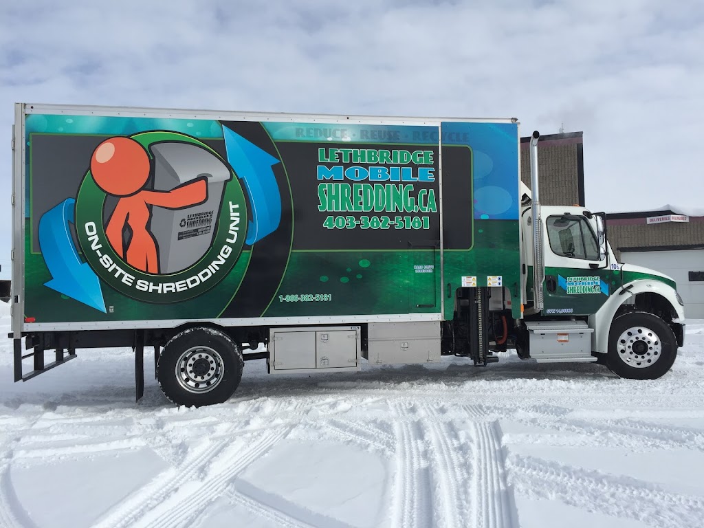 Lethbridge Mobile Shredding Inc. | 3538 32 Ave N, Lethbridge, AB T1H 7B4, Canada | Phone: (403) 382-5181