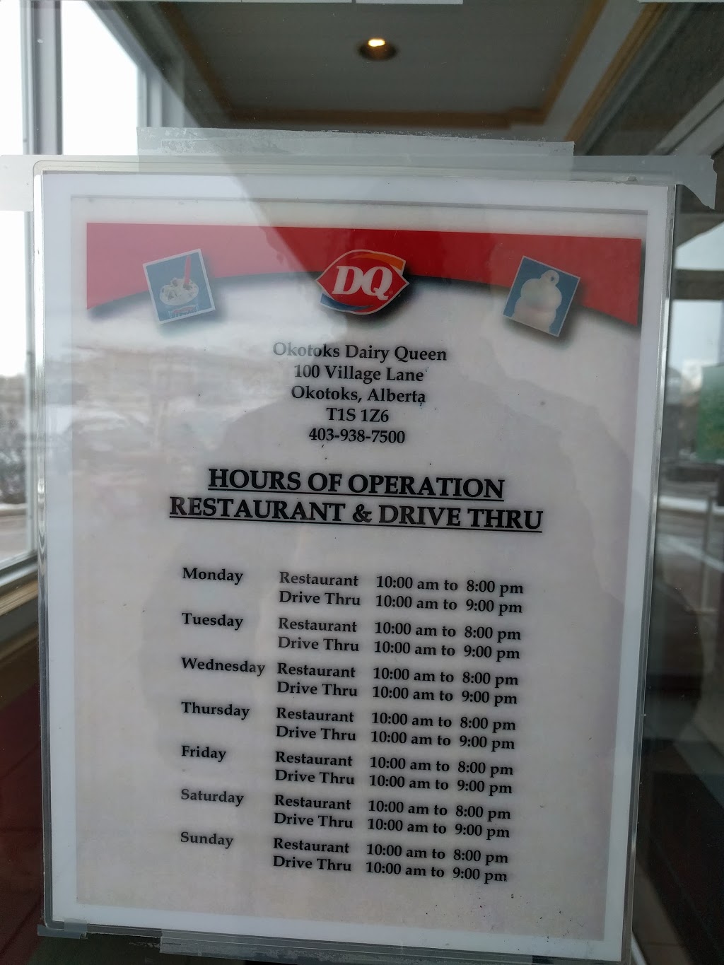 Dairy Queen | 100 Village Ln, Okotoks, AB T1S 1Z6, Canada | Phone: (403) 938-7500