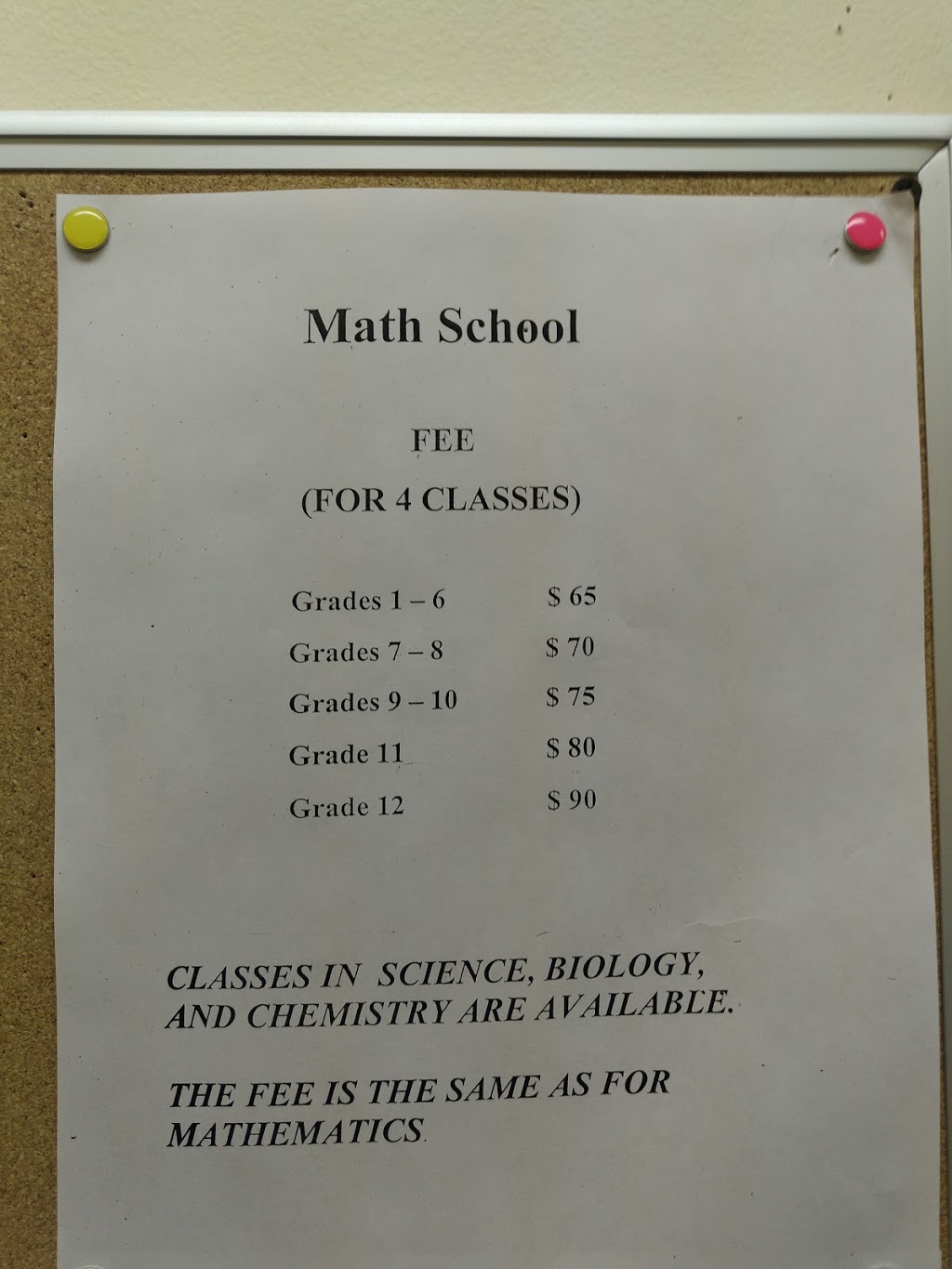School of Mathematics | 180 Steeles Ave W suite 212, Thornhill, ON L3T 1A5, Canada | Phone: (905) 881-7424