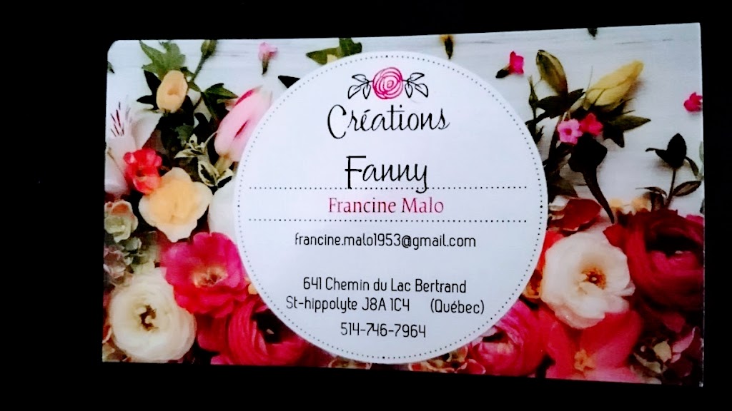 Créations Fanny | 641 Chem. du Lac Bertrand, Saint-Hippolyte, QC J8A 1C4, Canada | Phone: (514) 746-7964