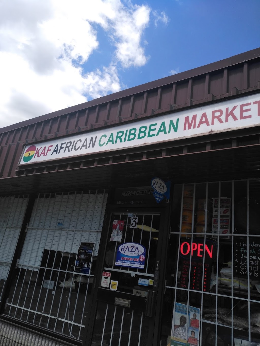 Kaf African Carribbean Market | 2642 Liruma Rd, Mississauga, ON L5K 1Z1, Canada | Phone: (905) 855-3595