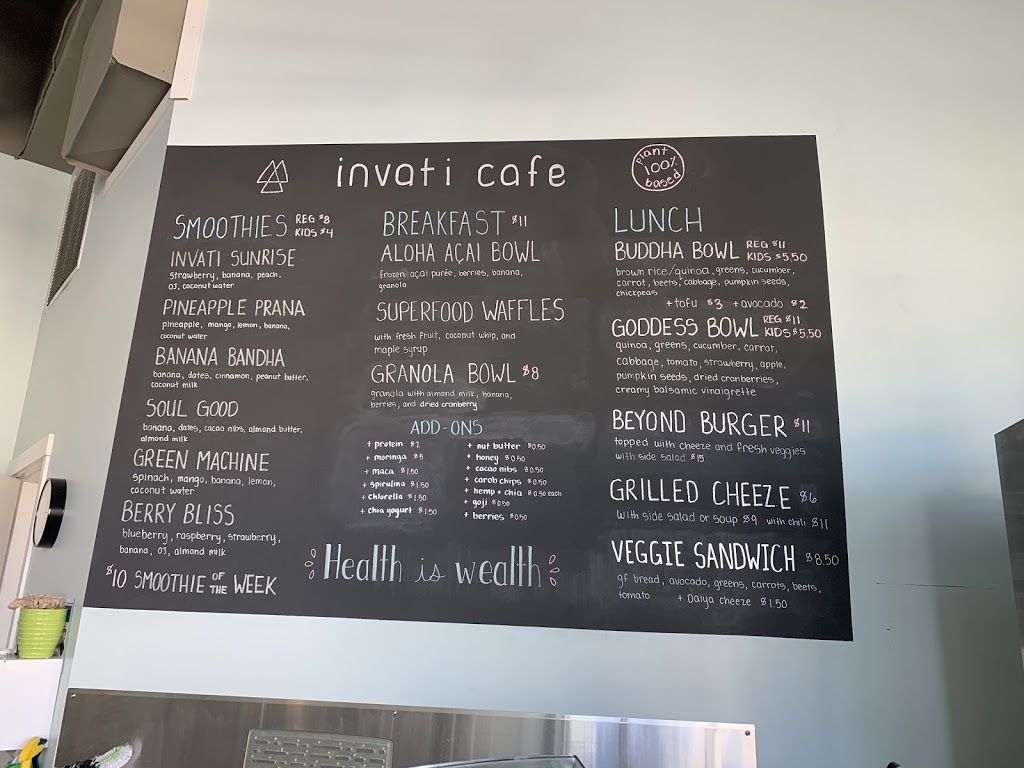 Invati Cafe and Smoothie Bar | 11850 Oceola Rd #501, Lake Country, BC V4V 1H1, Canada | Phone: (778) 480-3335