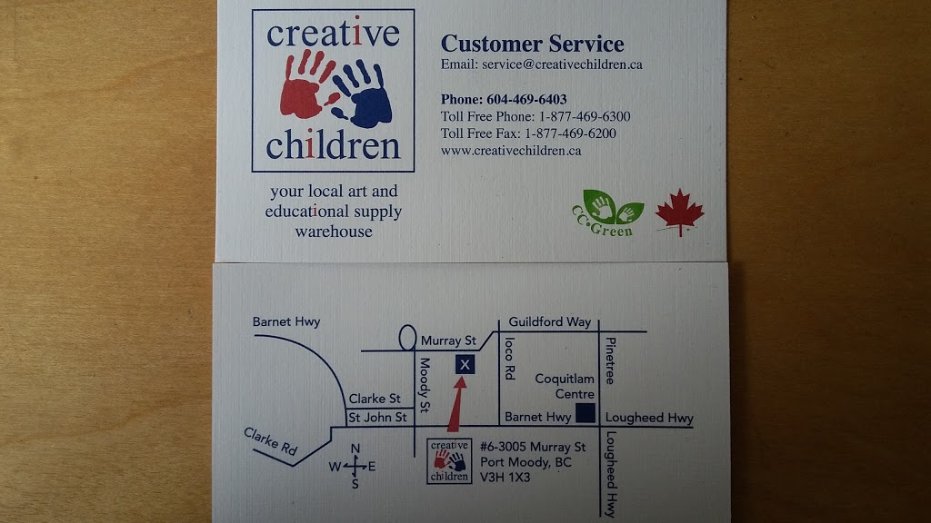 Creative Children | 3005 Murray St, Port Moody, BC V3H 1X3, Canada | Phone: (604) 469-6403