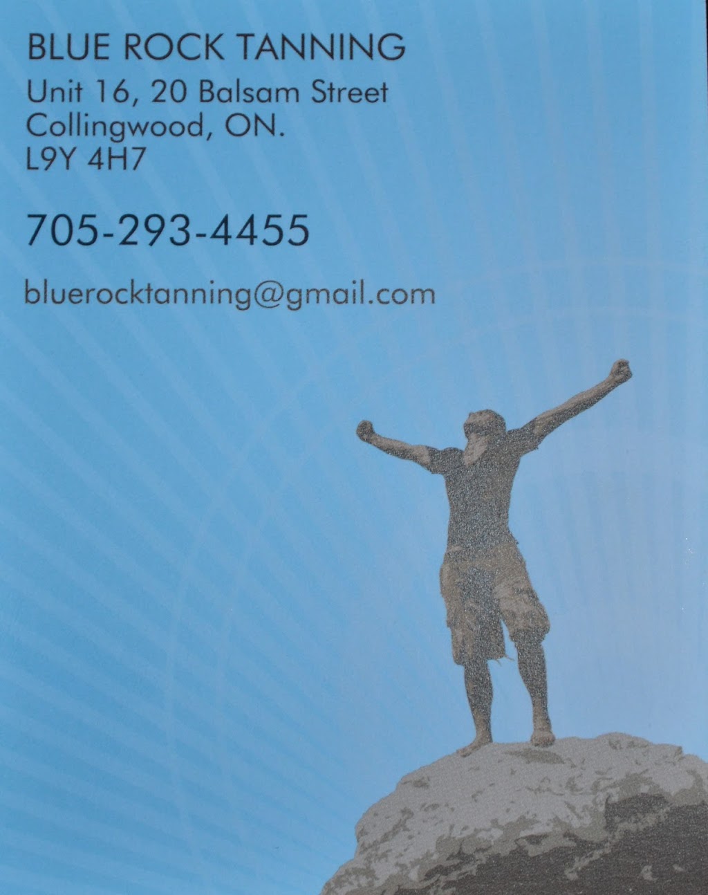 Blue Rock Tanning & Salon | 20 Balsam St #16, Collingwood, ON L9Y 4H7, Canada | Phone: (705) 293-4455