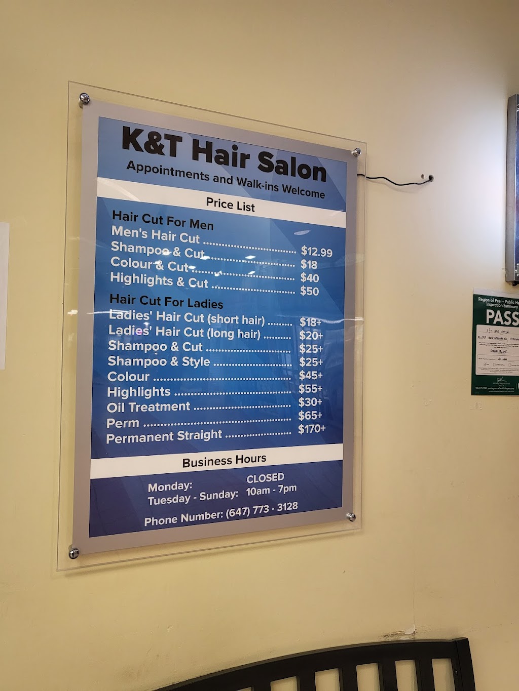 K&T Hair Salon | 1550 S Gateway Rd, Mississauga, ON L4W 5G6, Canada | Phone: (647) 773-3128