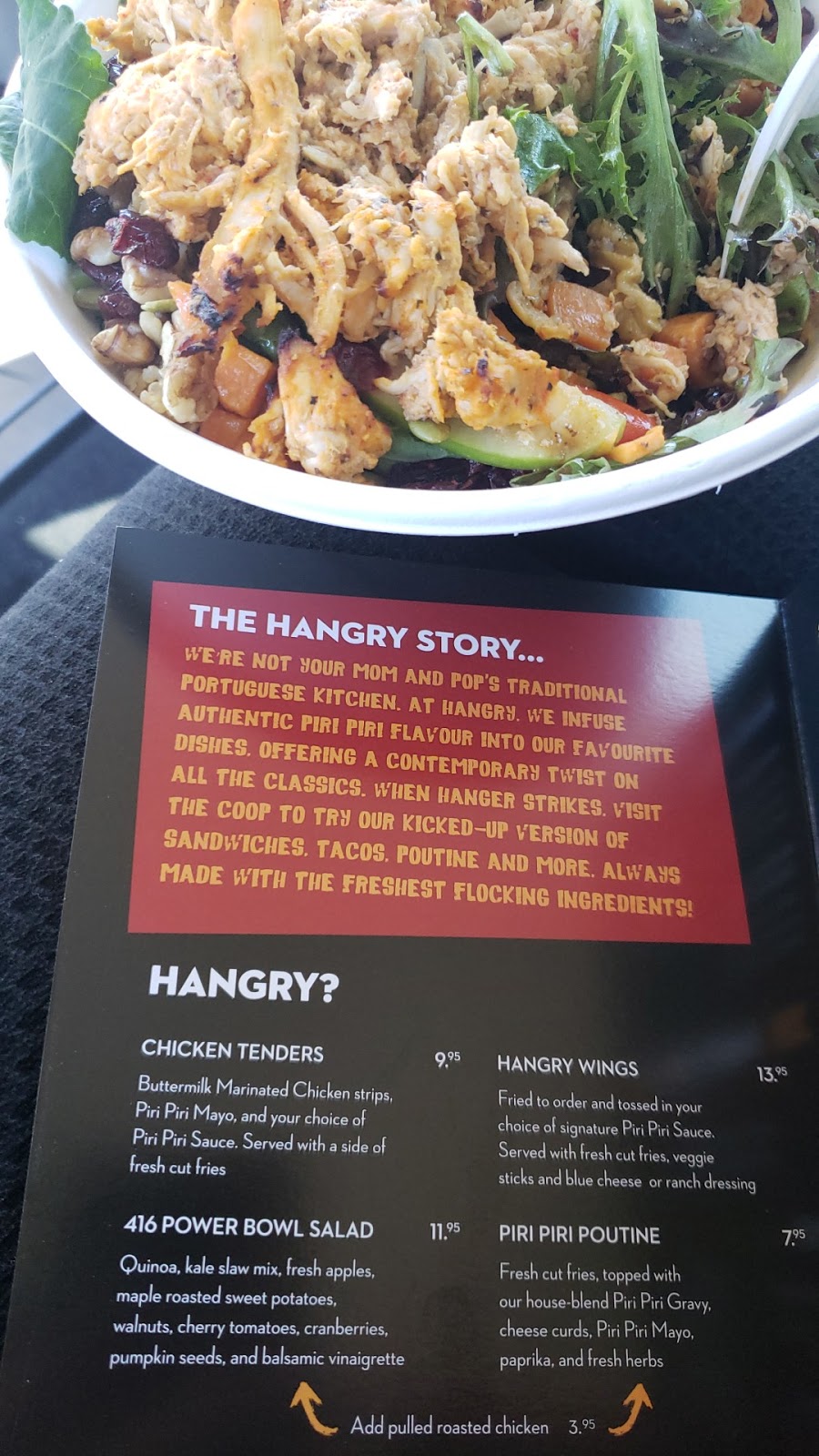 Hangry Chicken | 1374 S Service Rd W Unit 7, Stoney Creek, ON L8E 5C5, Canada | Phone: (905) 643-6161