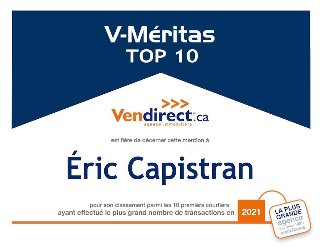 Eric Capistran: Vendirect Inc. Agence immobilère | 61 109e Av, Saint-Jérôme, QC J7Y 4J2, Canada | Phone: (450) 820-7392