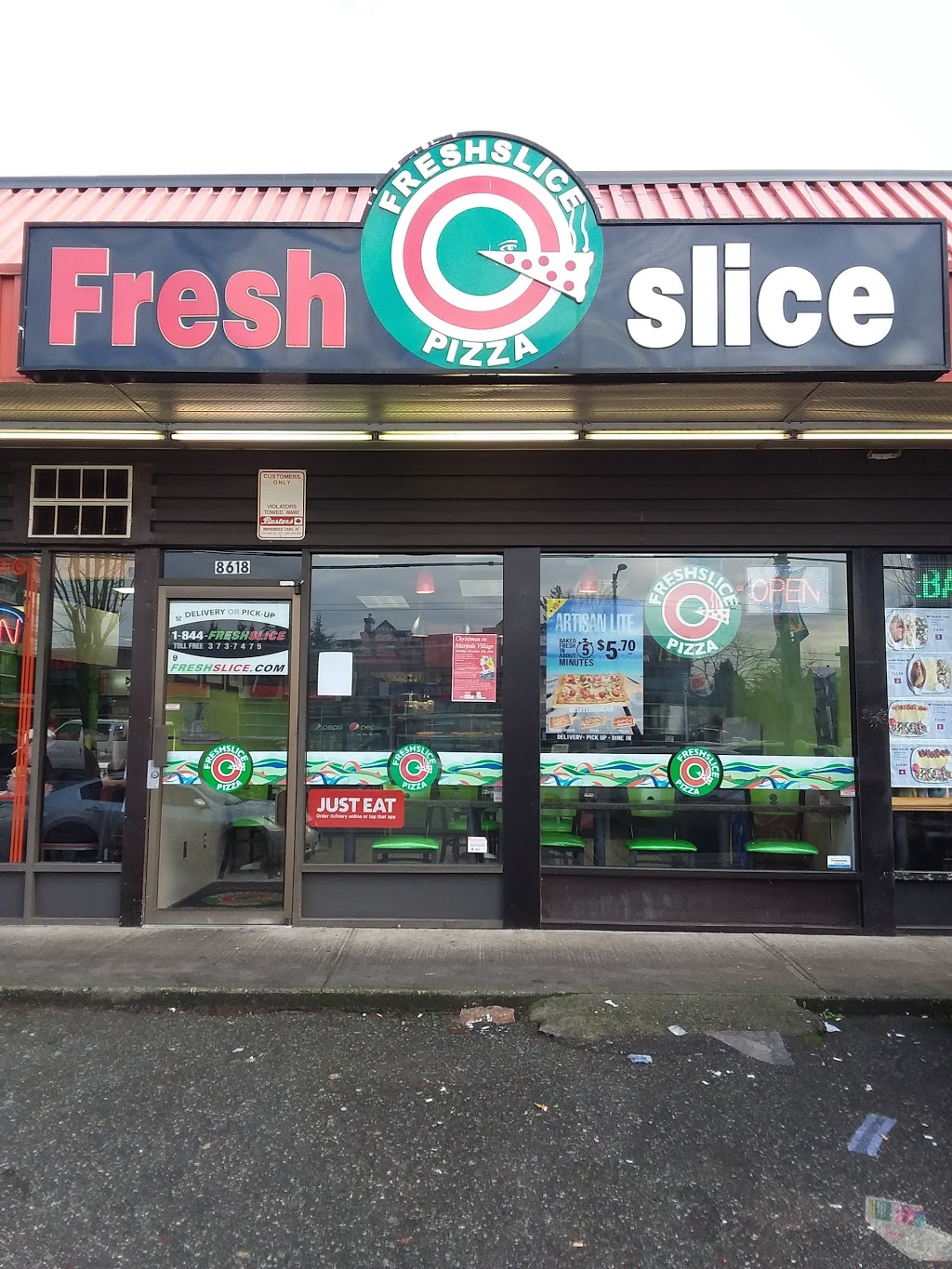 Freshslice Pizza | 8618 Granville St, Vancouver, BC V6P 5A1, Canada | Phone: (604) 569-3111