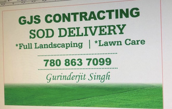 GJS CONTRACTING ( SOD) | 1811 67 St SW, Edmonton, AB T6X 0G9, Canada | Phone: (780) 863-7099