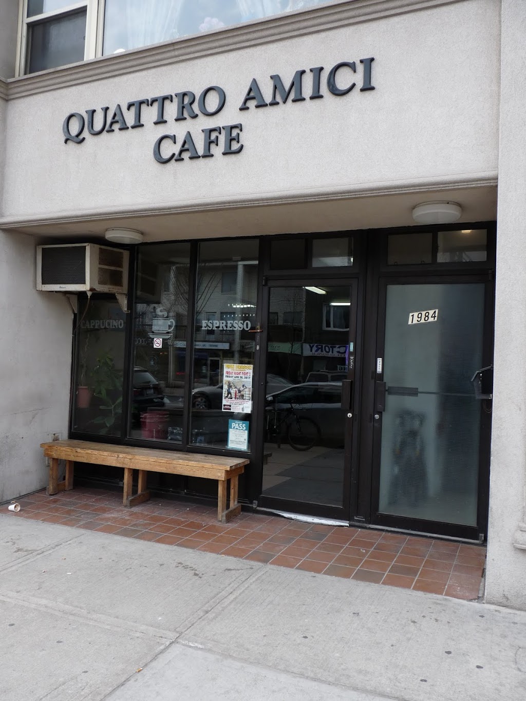 Quattro Amici Cafe | 1982 Danforth Av, Toronto, ON M4C 1J6, Canada | Phone: (416) 422-4276