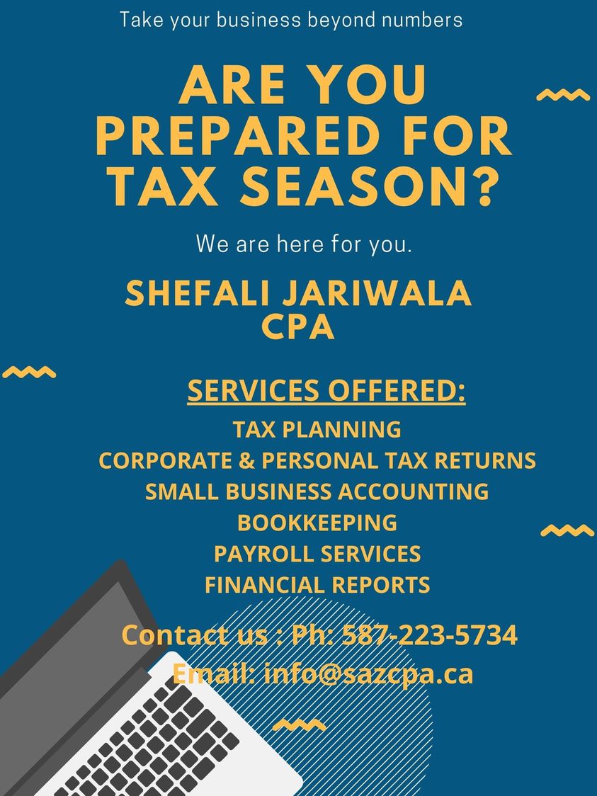 Shefali Jariwala CPA | 91 Crosswinds Dr, Kitchener, ON N2A 0H6, Canada | Phone: (519) 465-5739