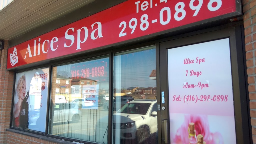 Alice Spa | 4915 Steeles Ave E, Scarborough, ON M1V 4Z4, Canada | Phone: (416) 298-0898