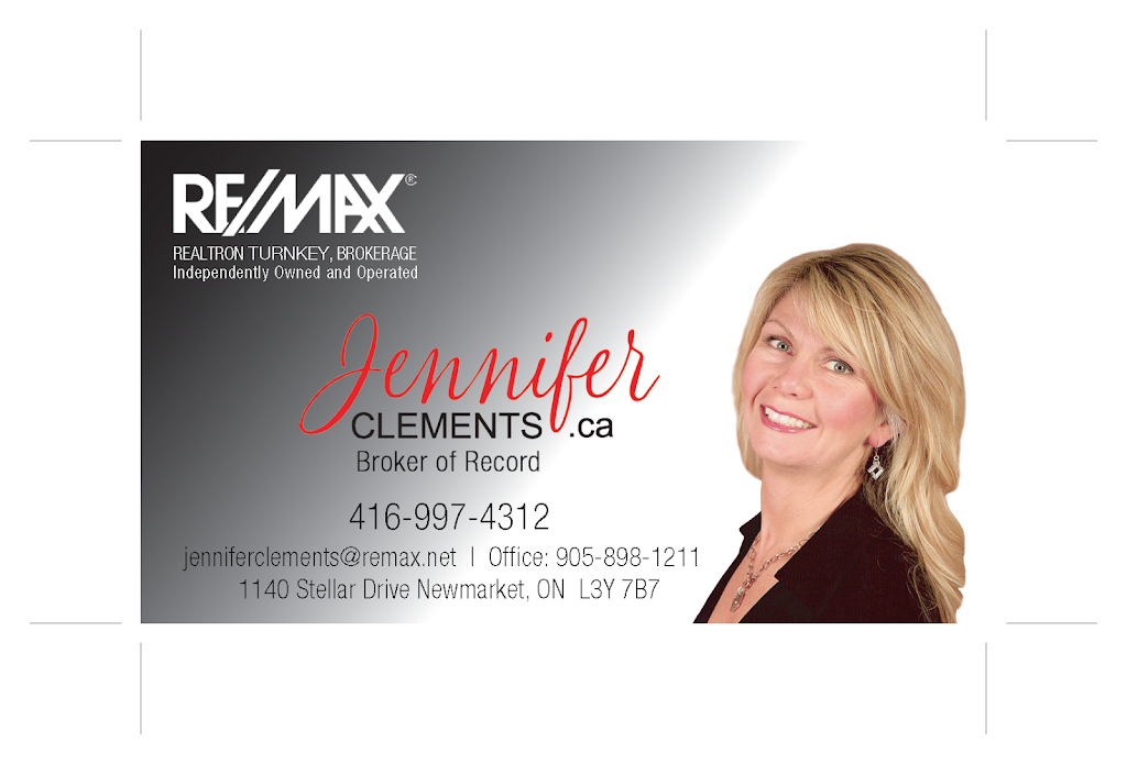 Jennifer Clements, Re/Max Realtron TurnKey Realty, Brokerage | 1140 Stellar Dr, Newmarket, ON L3Y 7B7, Canada | Phone: (905) 715-6539